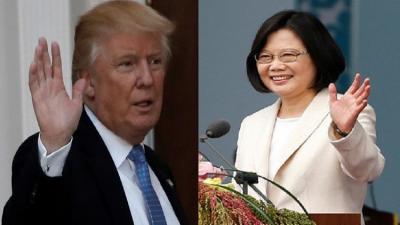 مكالمة بين ترامب ورئيسة تايوان  والصين تصفه "بالعمل التافه"