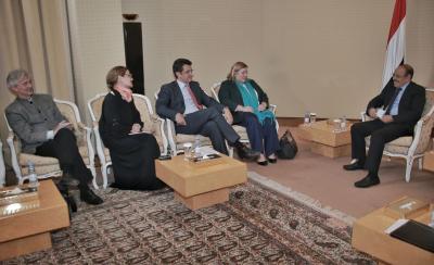 الفريق علي محسن الأحمر يلتقي رئيسة بعثة الإتحاد الأوروبي( صوره)
