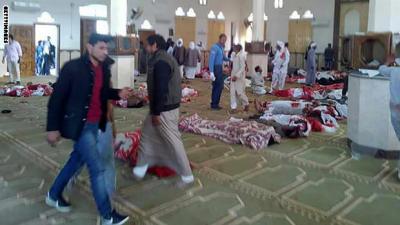 إرتفاع حصيلة مجزرة داخل مسجد إلى 235 قتيلا بهجوم في شمال سيناء