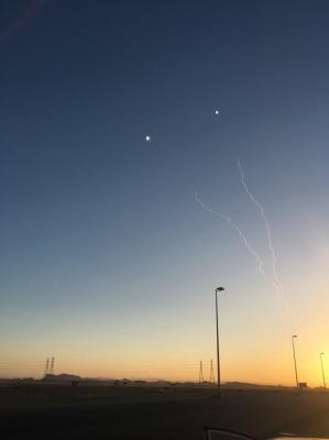 الدفاع الجوي السعودي يصد صاروخ باليستي على نجران ( صوره)