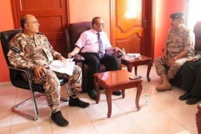 وزير الداخلية يلتقي محافظ إب اللواء " الوائلي "