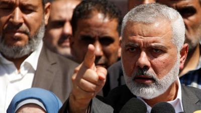 واشنطن تدرج رئيس المكتب السياسي لحركة حماس " هنية " في قائمة عقوباتها ضد ( الإرهابيين)