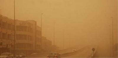 موجة غبار تضرب العاصمة صنعاء وتحذيرات للأطفال وكبار السن ومرضى الجهاز التنفسي( صورة )