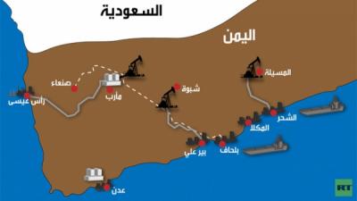 الحوثيون يستخدمون النفط الخام الممتد من صافر إلى رأس عيسى .. ووزارة النفط تحذر من التعامل معهم وتتوعد 