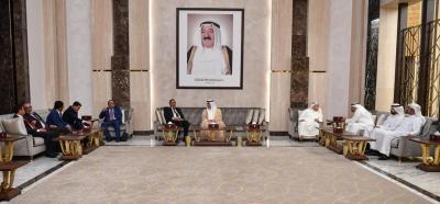 الشدادي يصل الكويت على رأس وفد برلماني يمني