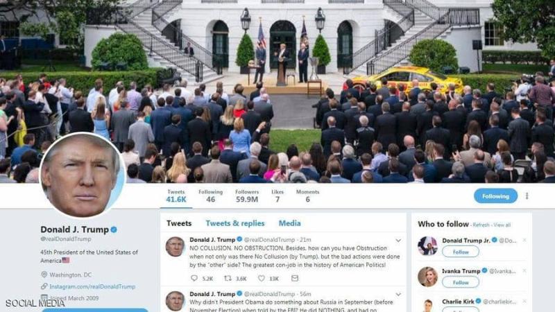 الرئيس الأمريكي " ترامب "  يعيد تغريدة.. ويقع في فخ "تويتر"