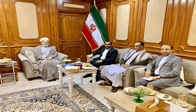 ناطق الحوثيين يلتقي السفير الإيراني لدى سلطنة عمان ( صوره)