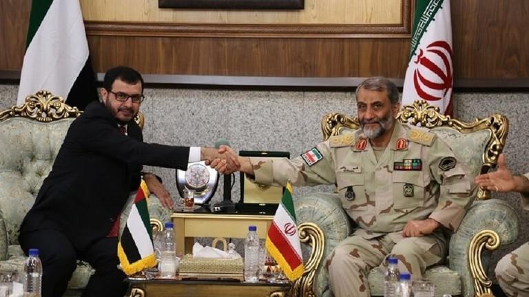 إيران والإمارات تؤكدان ضرورة النهوض بالعلاقات الدبلوماسية وتأمين منطقة الخليج ( صوره)