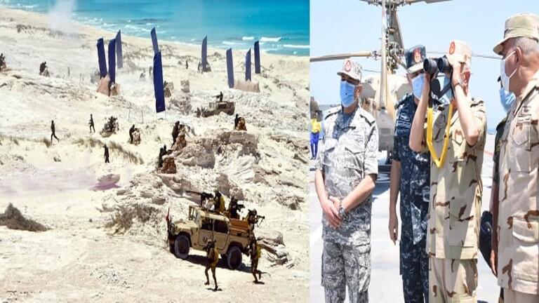 الجيش المصري يعلن عن مناورات على حدود ليبيا 