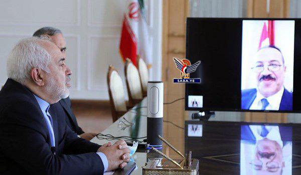 لأول مره .. مباحثات بين وزير خارجية إيران ووزير خارجية حكومة الحوثيين ( صوره)