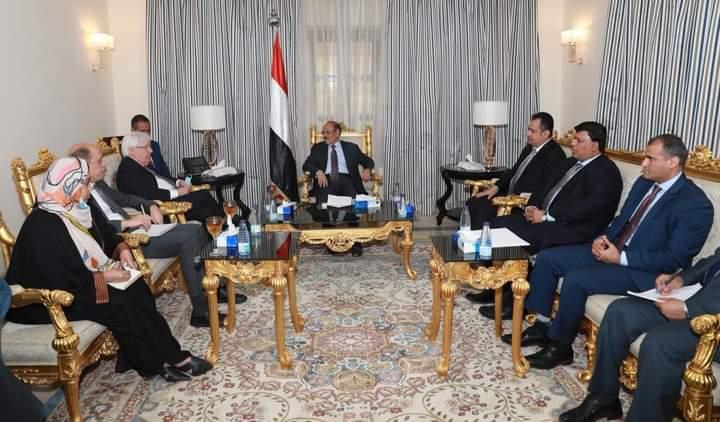 نائب الرئيس يلتقي المبعوث الأممي إلى اليمن