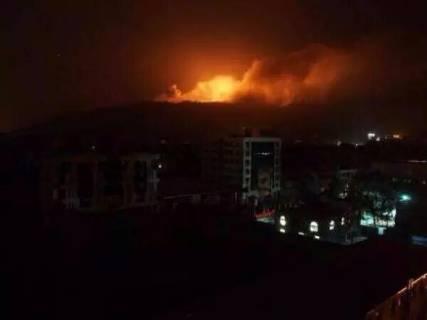 أسماء المواقع التي إستهدفها طيران التحالف قبل قليل في العاصمة صنعاء 