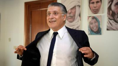 القضاء التونسي يأمر بحبس رجل الأعمال ورئيس حزب " قلب تونس" نبيل قروي