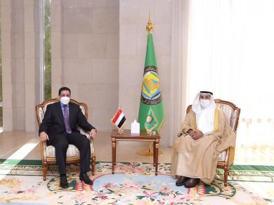 وزير الخارجية " بن مبارك" يبحث مع امين عام مجلس التعاون الخليجي تطورات الاوضاع في اليمن