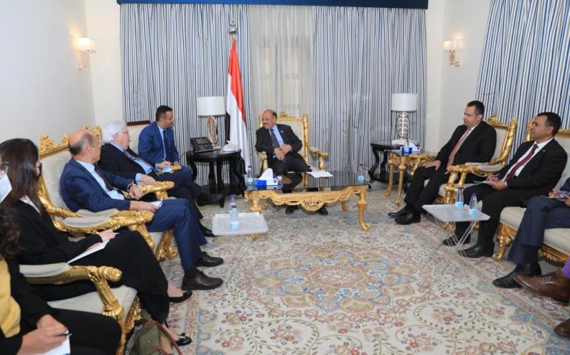 نائب الرئيس يلتقي المبعوث الأممي إلى اليمن "