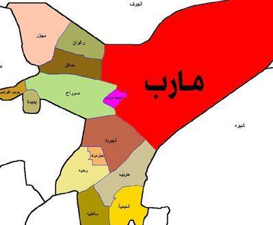 كم مساحة سيطرة الحوثيون من إجمالي مساحة مأرب وكم هي نسبة سيطرة قوات الشرعية ؟