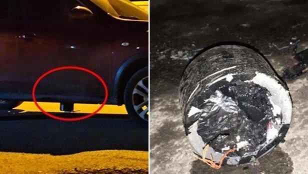 وسائل إعلام تركية تنشر صور قنبلة أعدت للتفجير تحت سيارة تابعة لحرس الرئيس التركي أردوغان 