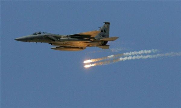  طيران التحالف يعاود قصف العاصمة صنعاء ( المنطقة المستهدفة)