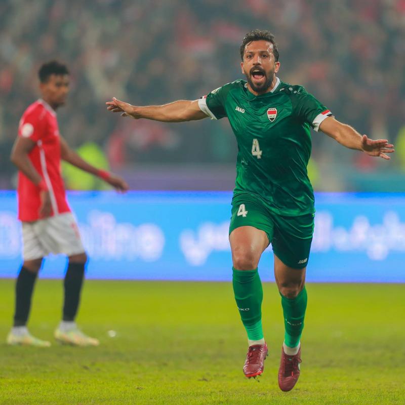 منتخب العراق يكتسح اليمن بخماسية ويتأهل لنصف نهائي خليجي 25