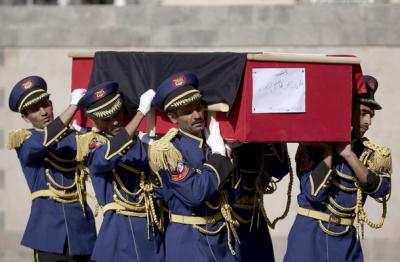 تشييع جثامين شهداء الإعتداء الإرهابي على قيادة المنطقة العسكرية الأولى ( الأسماء)