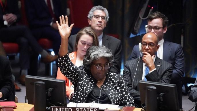 "فيتو" أميركي في مجلس الأمن ضد قرار للهدنة الإنسانية بغزة