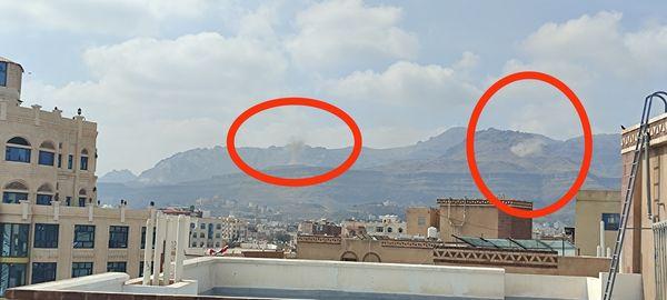 الكشف عن سبب الإنفجارات المتتالية التي هزت صنعاء وأرعبت المواطنين ( صور)