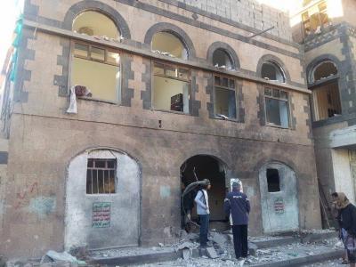  إنفجار يستهدف أحد منازل القياديين الحوثيين بالعاصمة صنعاء 