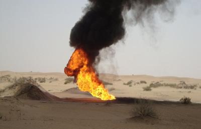 تفجير أنبوب النفط المؤدي إلى صافر والأجهزة الأمنية تكشف عن إسم المُعتدي 