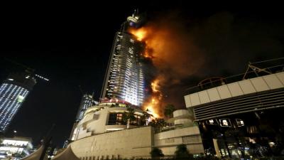 شرطة دبي تكشف سبب اندلاع حريق بأحد الفنادق  ليلة رأس السنة