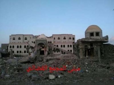 مسلحون يفجرون مبنى المجمع القضائي بمدينة الحوطة مركز محافظة لحج ( صورة)