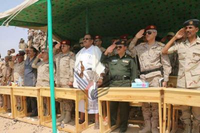 المقدشي يشهد حفل تخرج الدفعة الخامسة بمدرسة القوات الخاصة بمأرب