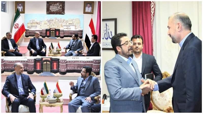 وزير الخارجية الإيراني يزور سفير الحوثيين في طهران وتهميش للمشاط في مبنى السفارة !