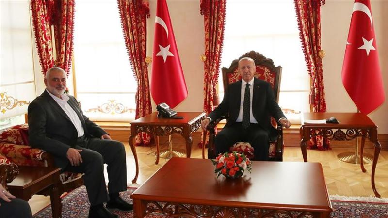 أردوغان يلتقي هنية ووزير الخارجية الإسرائيلي يهاجمه